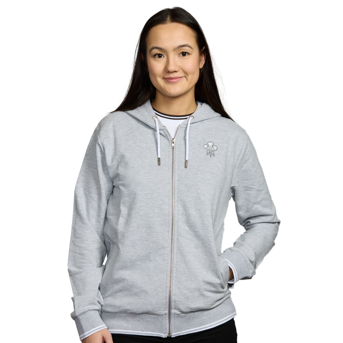 Surrey CCC Full Zip Hoody Womens Grey