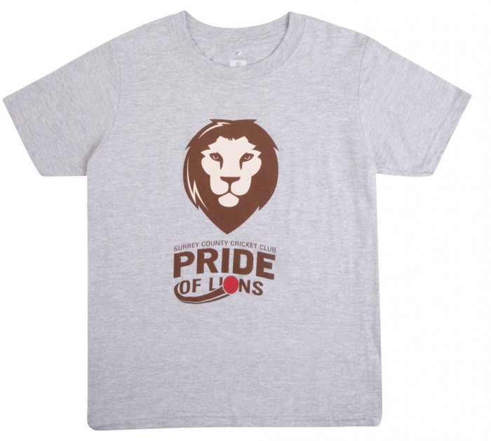 Surrey CCC Pride of Lions Tee Grey