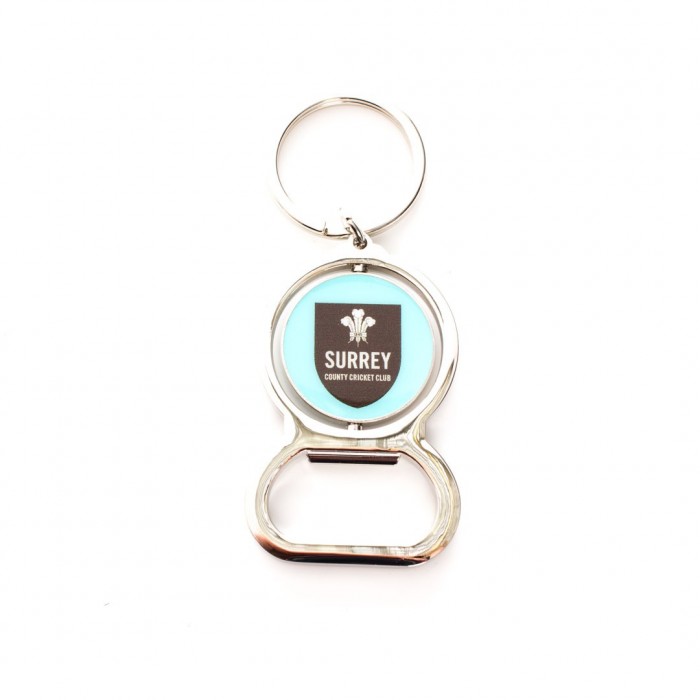 Surrey CCC Cricket Bottle Opener Keyring